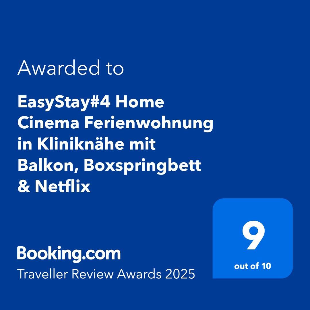 #4-Kino Ferienwohnung in Kliniknähe mit Balkon/Boxspringbett/Netflix Bad Oeynhausen Exterior foto